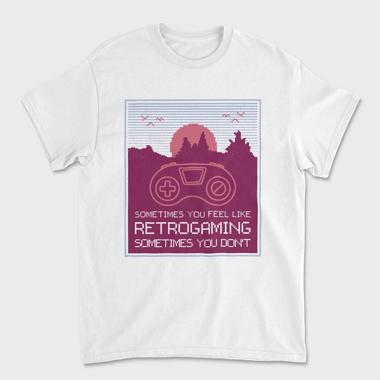 Retrogaming, Tricou Barbati (Unisex)