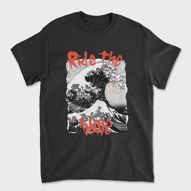 Ride The Wave Art, Tricou Barbati (Unisex)