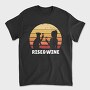 Rise Wine Sunset And Wine, Tricou Barbati (Unisex)