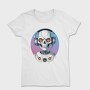 Robot Skull With Headphones, Tricou Femei