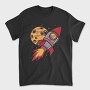 Rocket And Planet Space, Tricou Barbati (Unisex)