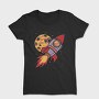 Rocket And Planet Space, Tricou Femei