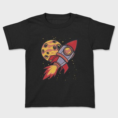 Rocket And Planet Space, Tricou Copii
