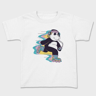 Roller Skating Panda, Tricou Copii