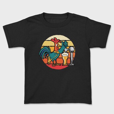 Rooster Beer In A Bar, Tricou Copii