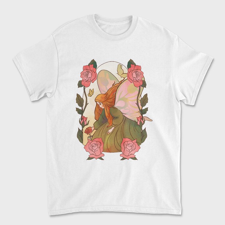 Rose Fairy Character Fairy Tale, Tricou Barbati (Unisex)