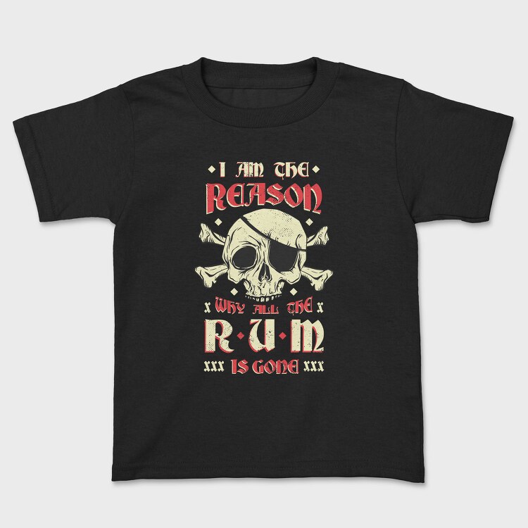 Rum Pirate, Tricou Copii
