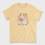 Sad Hamster With Drink, Tricou Barbati (Unisex)