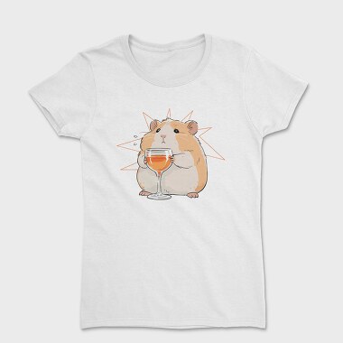 Sad Hamster With Drink, Tricou Femei