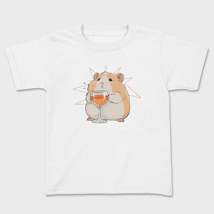 Sad Hamster With Drink, Tricou Copii