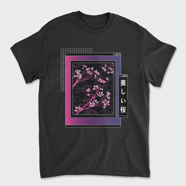 Sakura Tree Vaporwave, Tricou Barbati (Unisex)