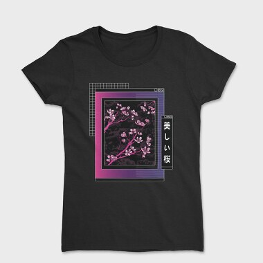 Sakura Tree Vaporwave, Tricou Femei