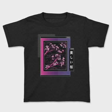 Sakura Tree Vaporwave, Tricou Copii