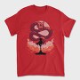 Samurai And Dragon Creature Pixel, Tricou Barbati (Unisex)
