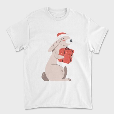 Santa Bunny Gift, Tricou Barbati (Unisex)