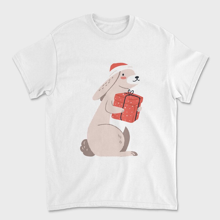 Santa Bunny Gift, Tricou Barbati (Unisex)