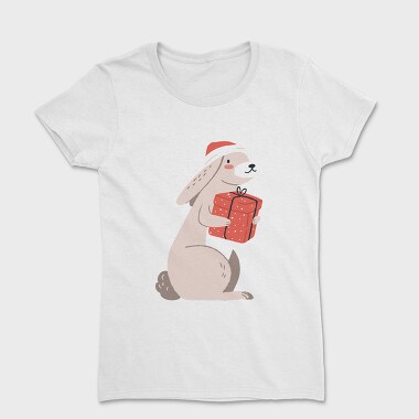 Santa Bunny Gift, Tricou Femei