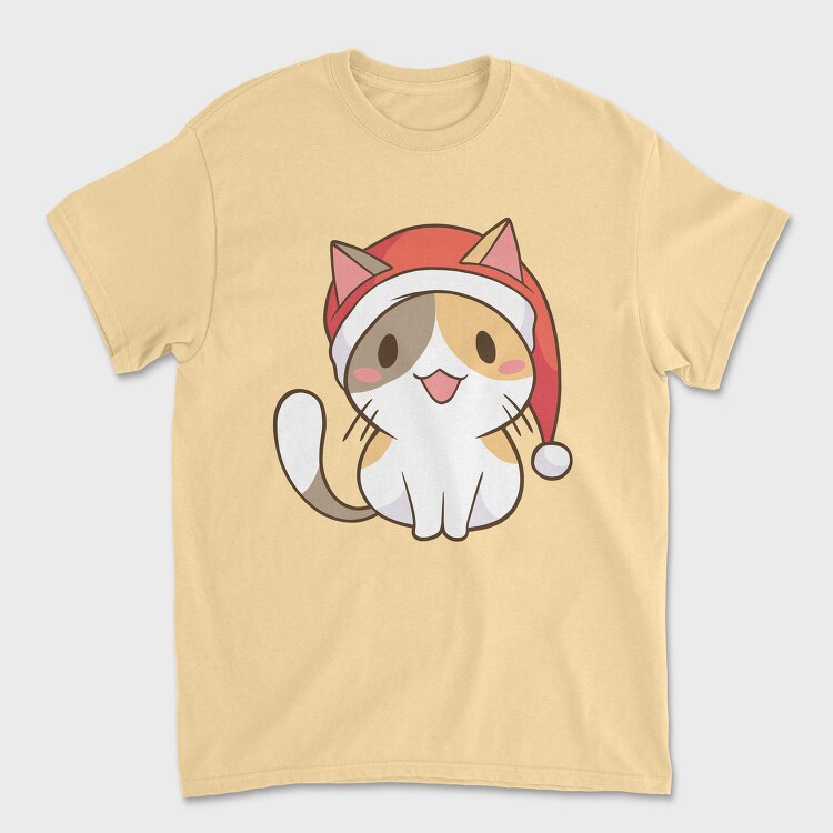 Santa Cat, Tricou Barbati (Unisex)