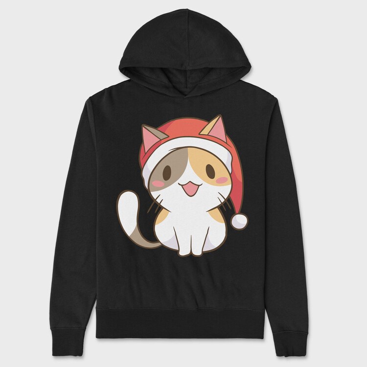 Santa Cat, Hanorac Oversize Barbati (Unisex)