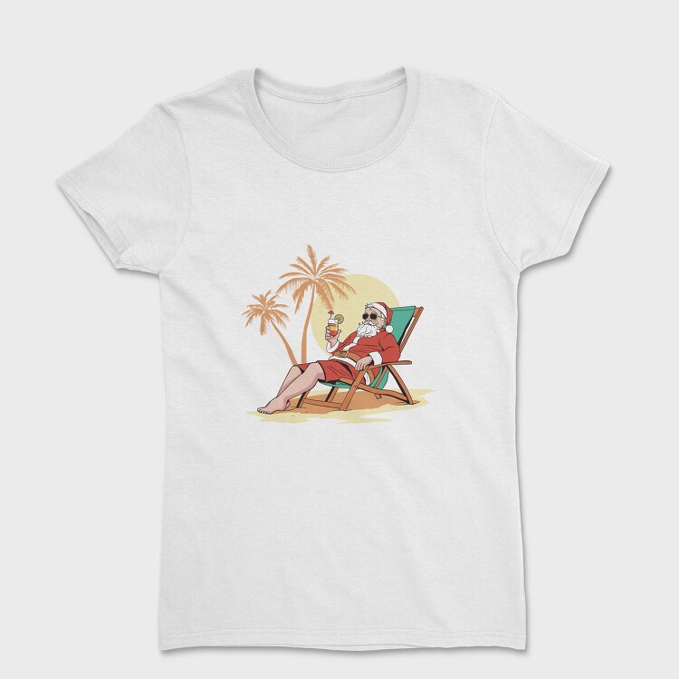 Santa Claus Beach Vacation, Tricou Femei