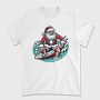 Santa Claus Surfing, Tricou Barbati (Unisex)