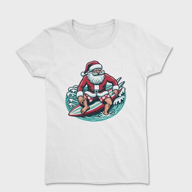 Santa Claus Surfing, Tricou Femei