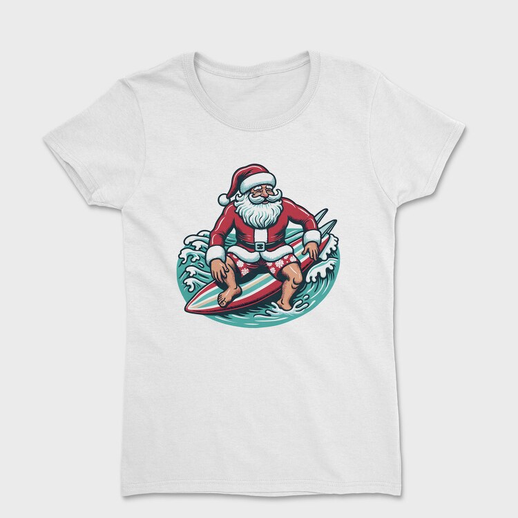 Santa Claus Surfing, Tricou Femei