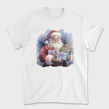 Santa Claus With Gifts, Tricou Barbati (Unisex)