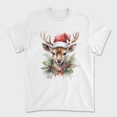 Santa Deer Christmas Tote, Tricou Barbati (Unisex)