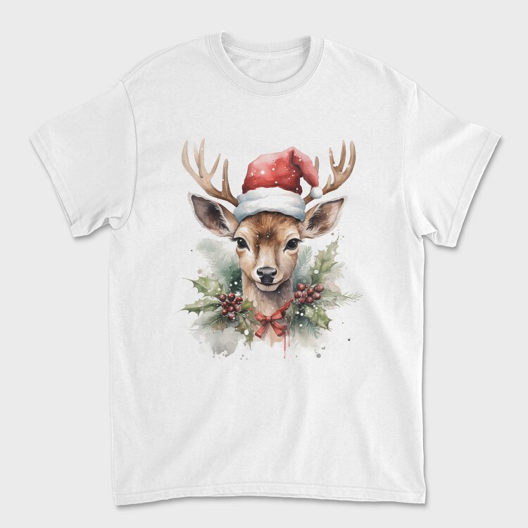 Santa Deer Christmas Tote, Tricou Barbati (Unisex)