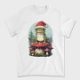 Santa Hat Frog Holiday Christmas Cottagecore, Tricou Barbati (Unisex)