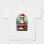 Santa Hat Frog Holiday Christmas Cottagecore, Tricou Copii
