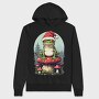Santa Hat Frog Holiday Christmas Cottagecore, Hanorac Oversize Barbati (Unisex)