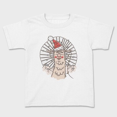 Santa Llama Hat, Tricou Copii