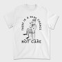 Sarcastic Fox I Don T Care, Tricou Barbati (Unisex)