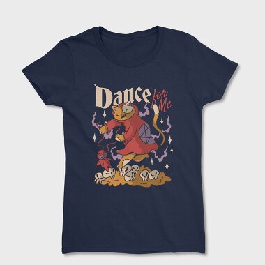 Satanic Cat Animal In Hell Cute Goth 07, Tricou Femei