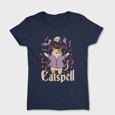 Satanic Cat Animal Magic Ritual Cute Goth 01, Tricou Femei