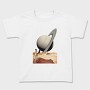 Saturn Planet Vaporwave Explore, Tricou Copii