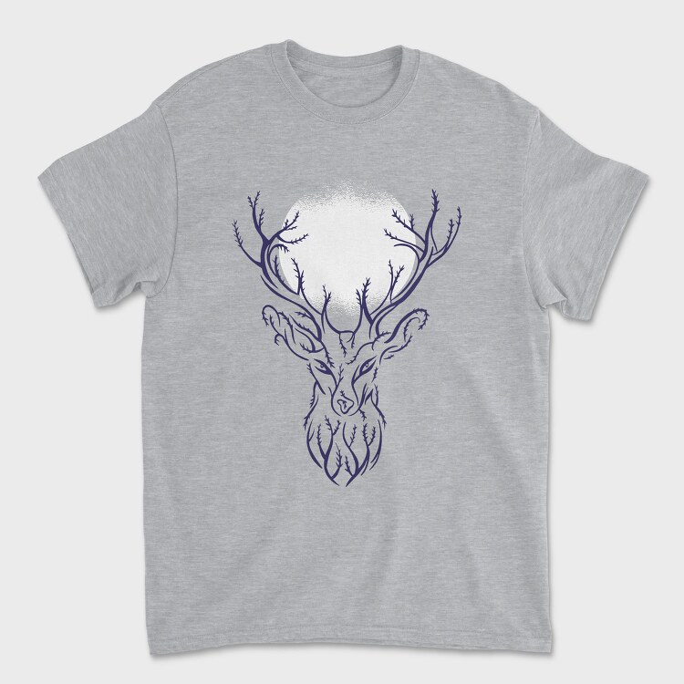 Tree Deer Branches, Tricou Barbati (Unisex)