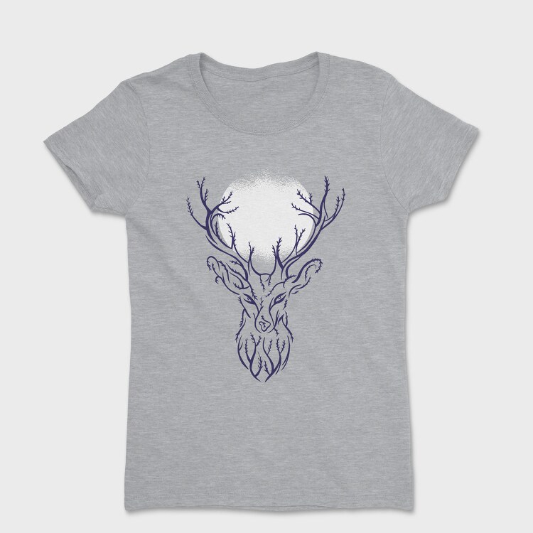 Tree Deer Branches, Tricou Femei