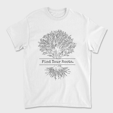 Tree Roots Line Art Find Your Roots, Tricou Barbati (Unisex)