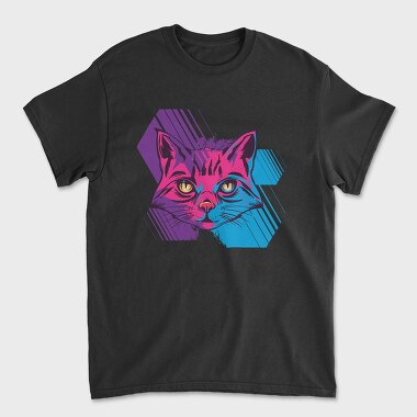 Trippy Cat, Tricou Barbati (Unisex)