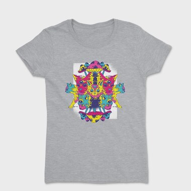 Trippy Cats Psychedelic 01 (2), Tricou Femei
