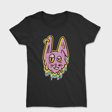 Trippy Melting Bunny, Tricou Femei