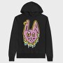 Trippy Melting Bunny, Hanorac Oversize Barbati (Unisex)