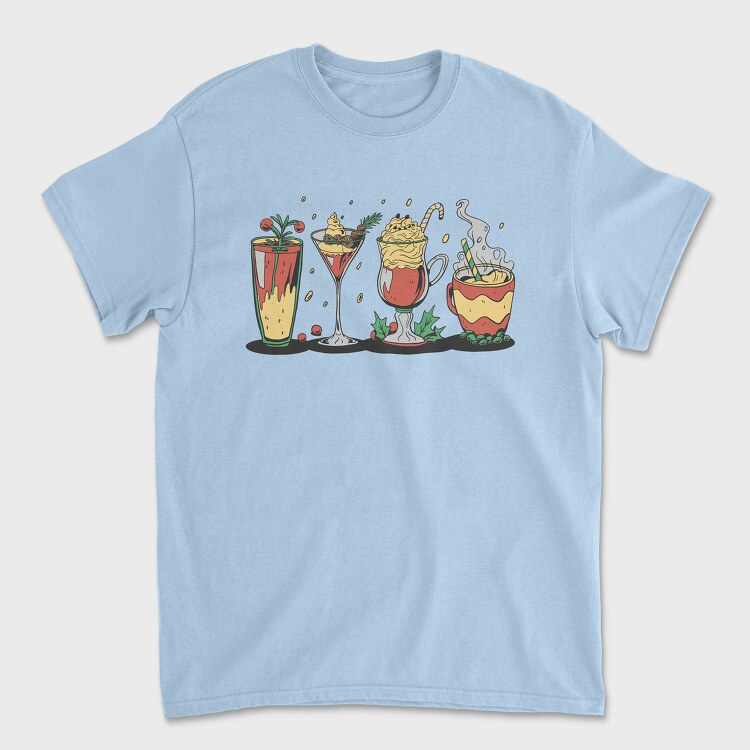 Tropical Drinks And Cocktails Christmas, Tricou Barbati (Unisex)