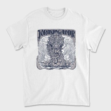 World Serpent Norse Mythology Jormungandr Snake, Tricou Barbati (Unisex)