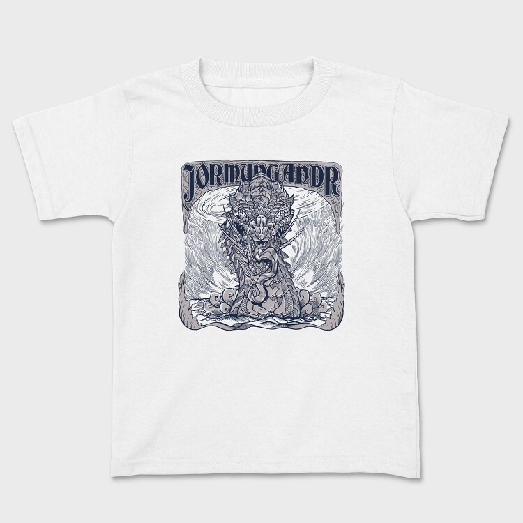 World Serpent Norse Mythology Jormungandr Snake, Tricou Copii