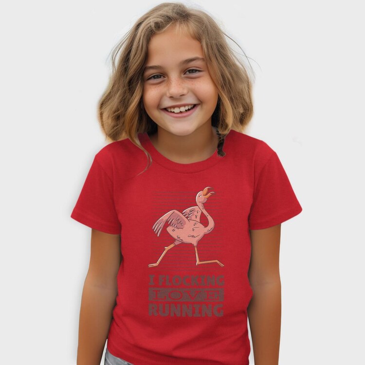 Flamingo Running, Tricou Copii