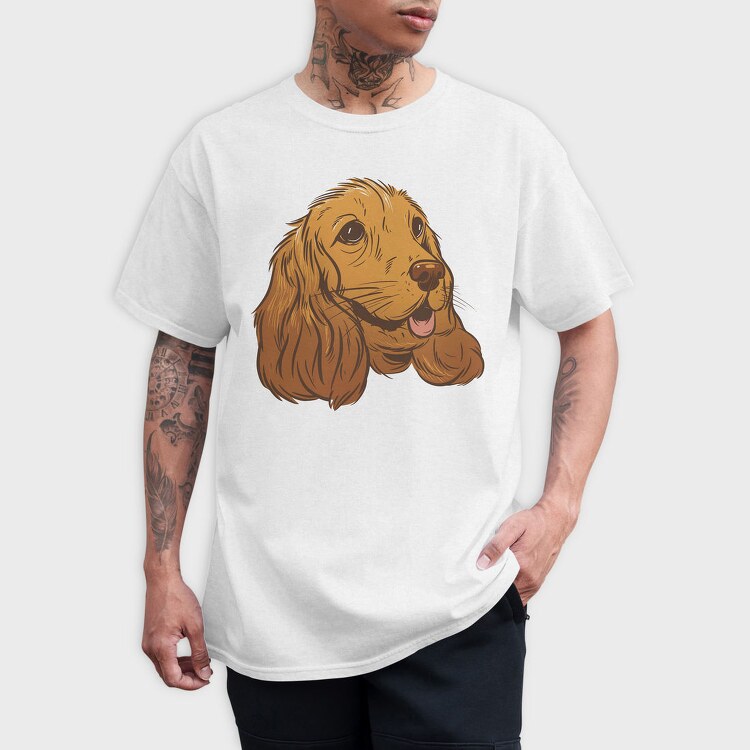 Coker Spaniel Dog, Tricou Barbati (Unisex)